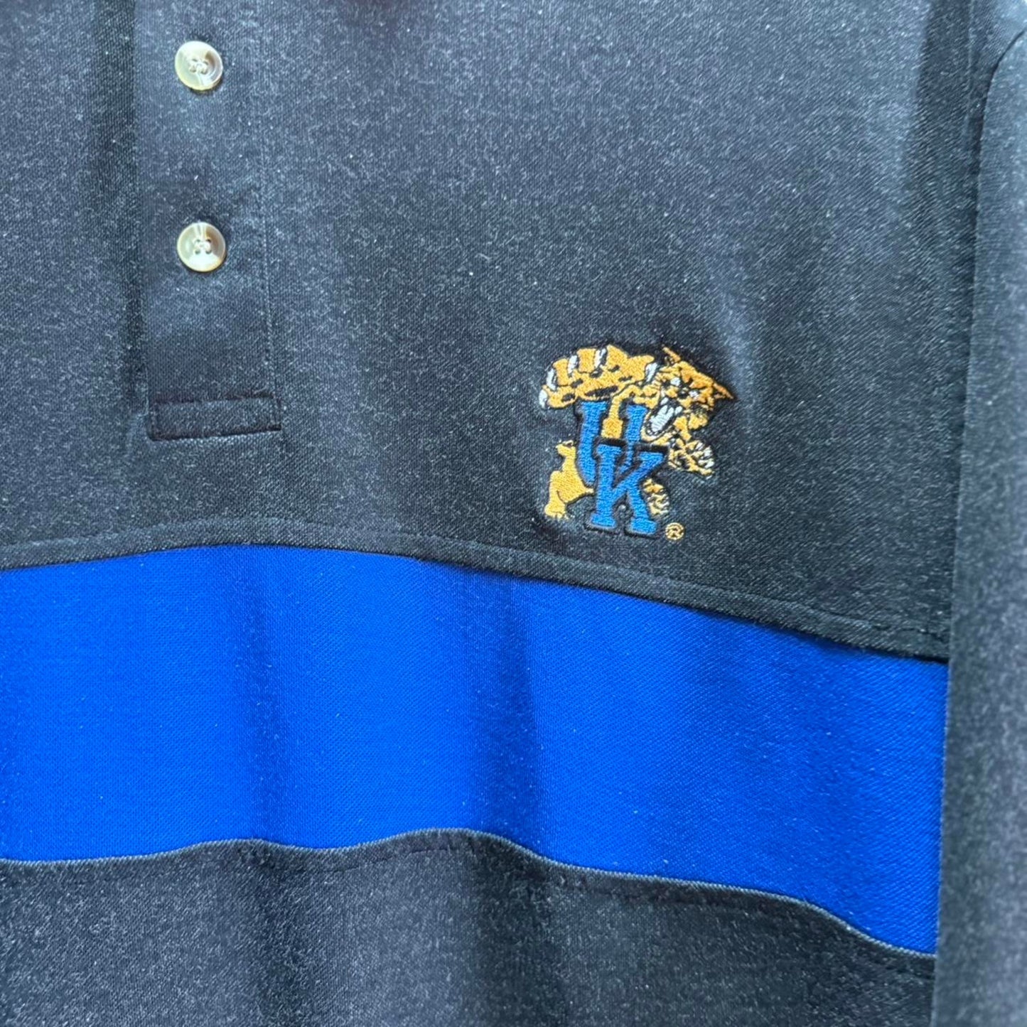 Vintage 90s UK Kentucky Wildcats Polo Shirt - Medium