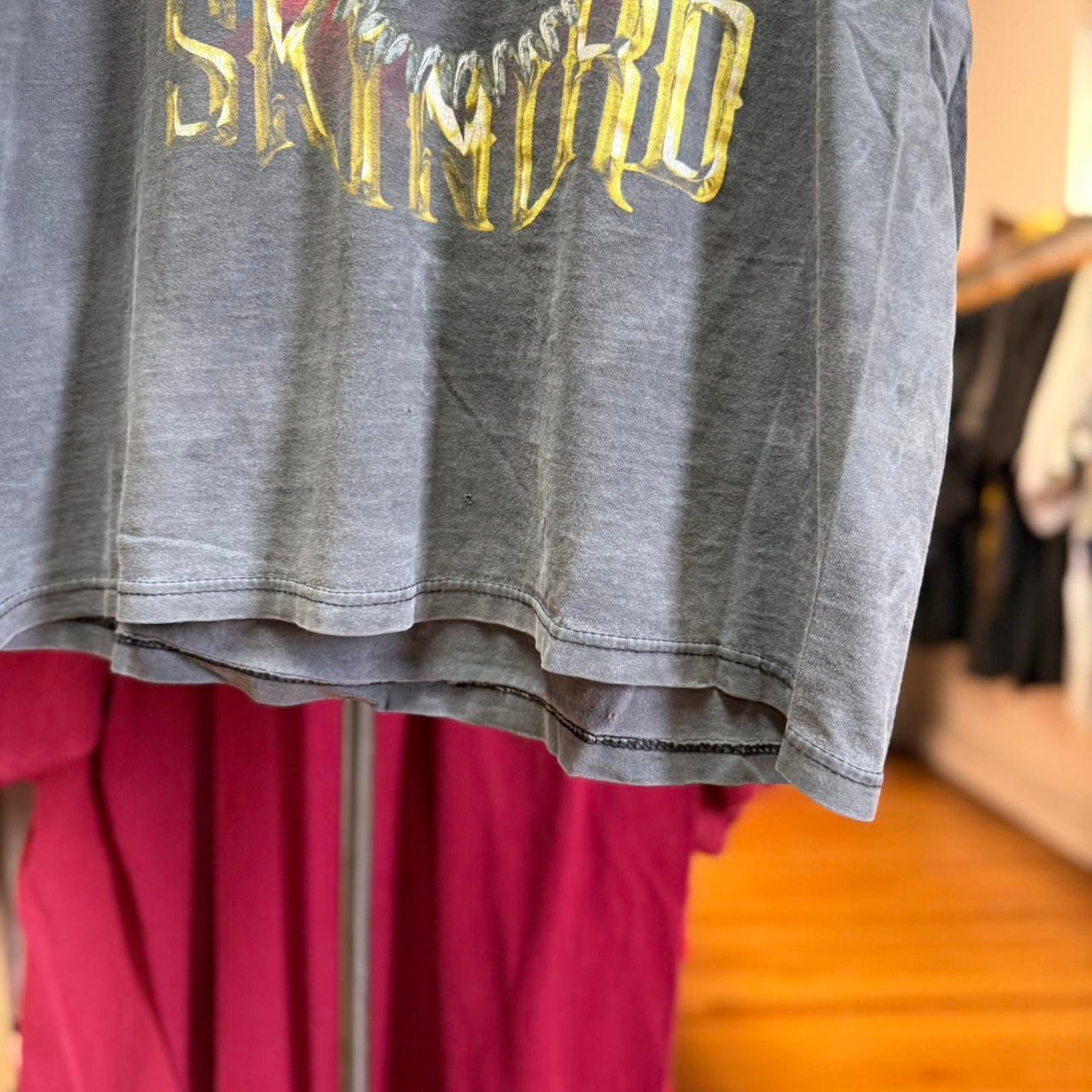 Vintage 90s Faded Black Lynyrd Skynrd Band T-Shirt