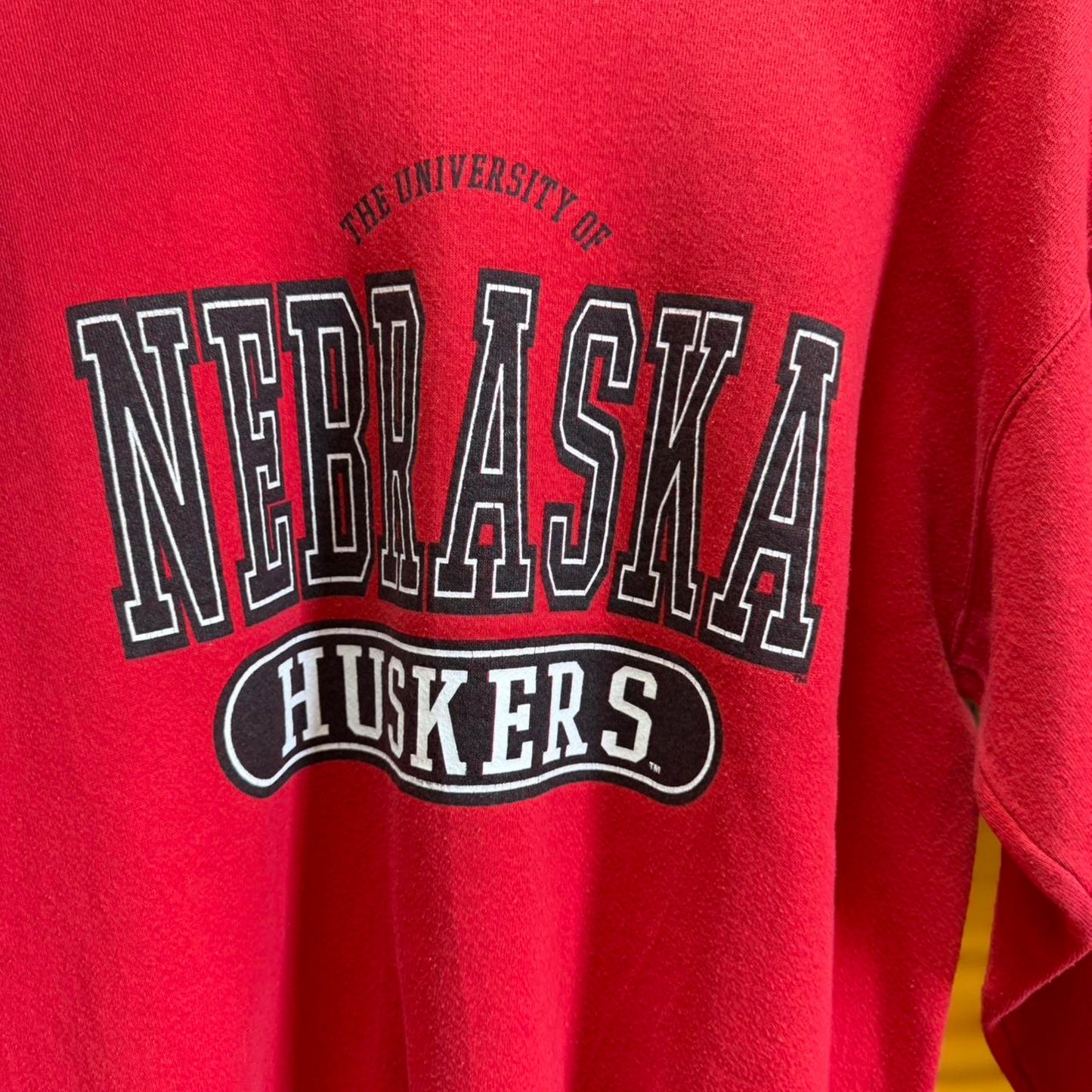 Vintage 90s Nebraska Huskers Football Crewneck