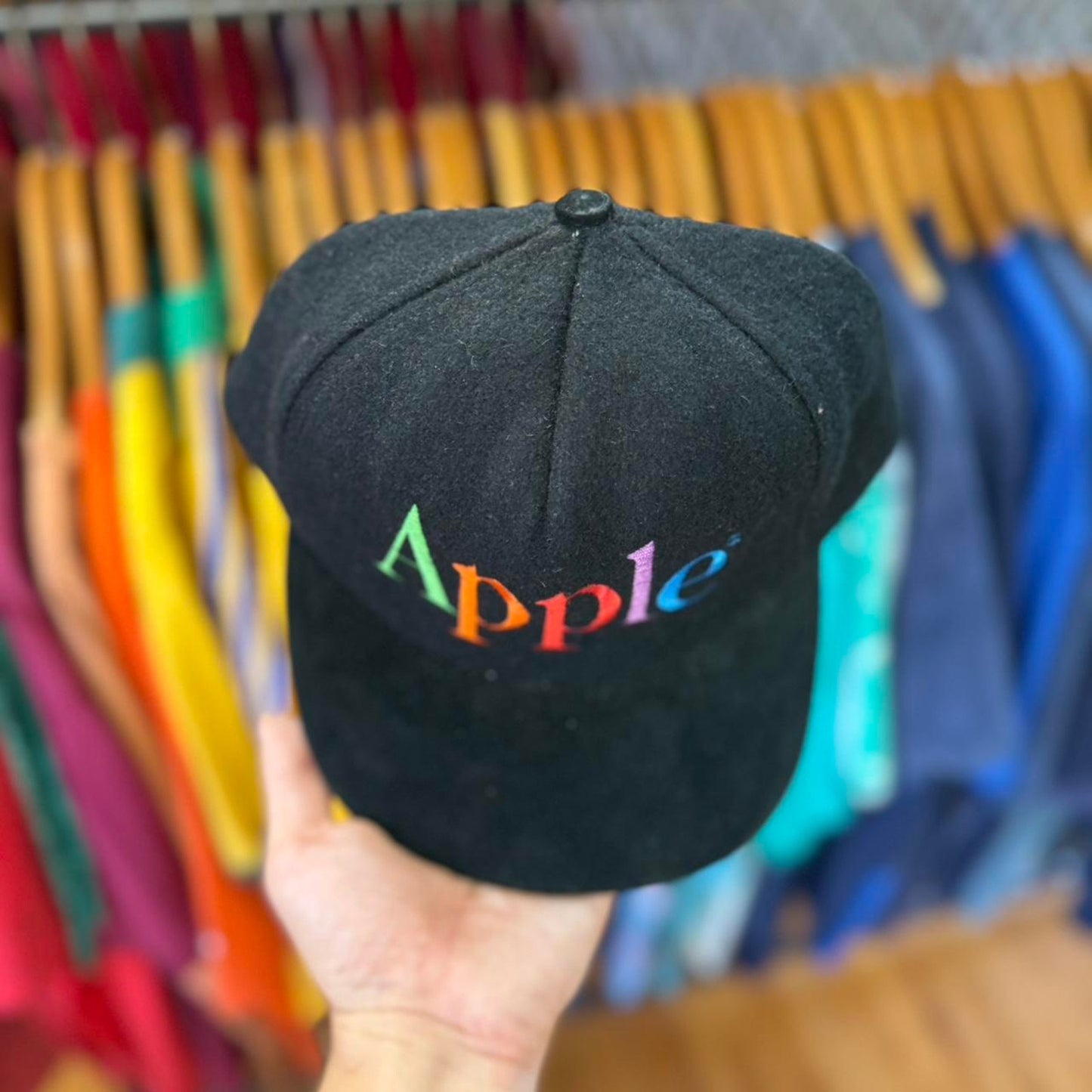 Vintage 90s Apple Computers Spell Out Logo Snapback