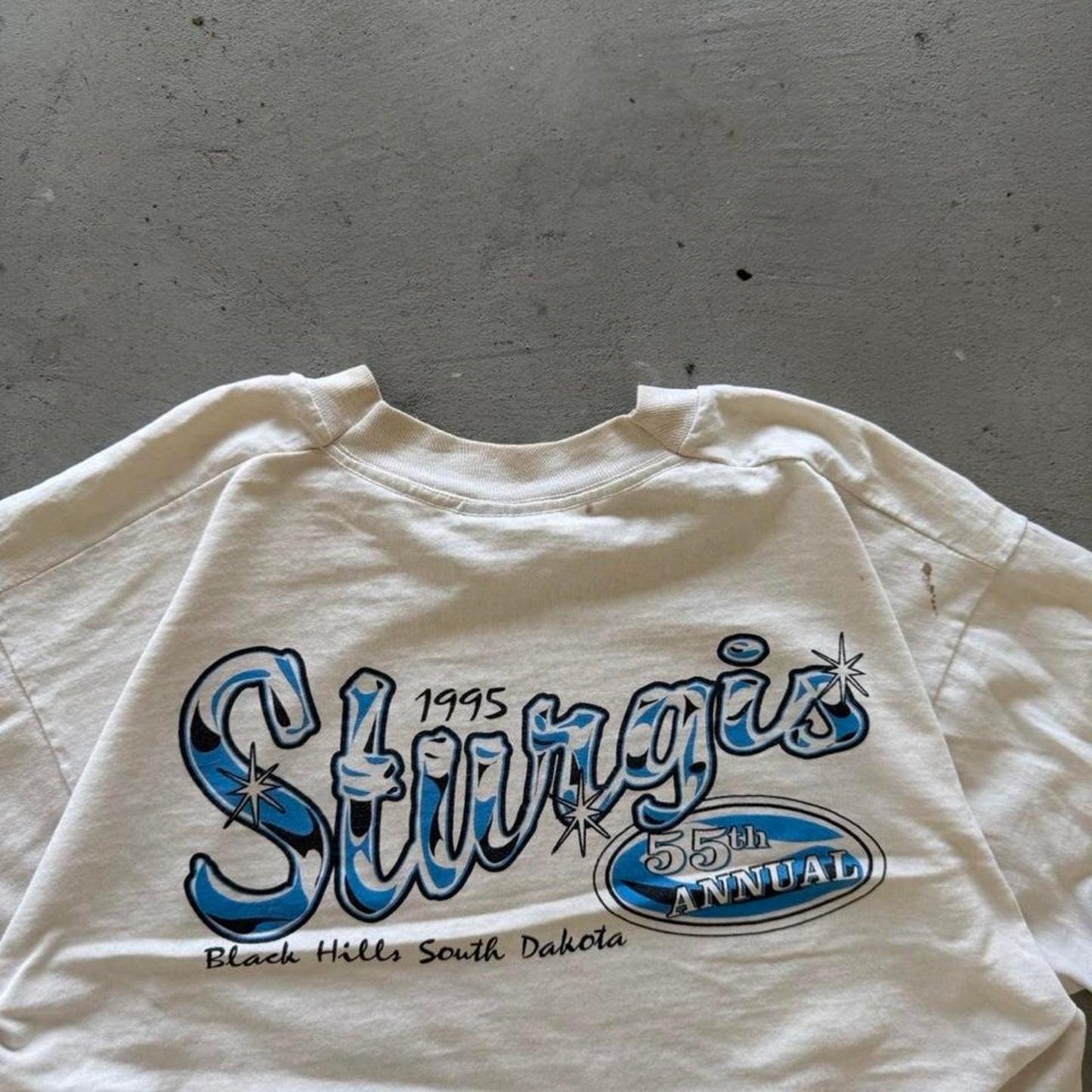 Vintage 90s Sturgis Rally and Races Biker T-Shirt - Large