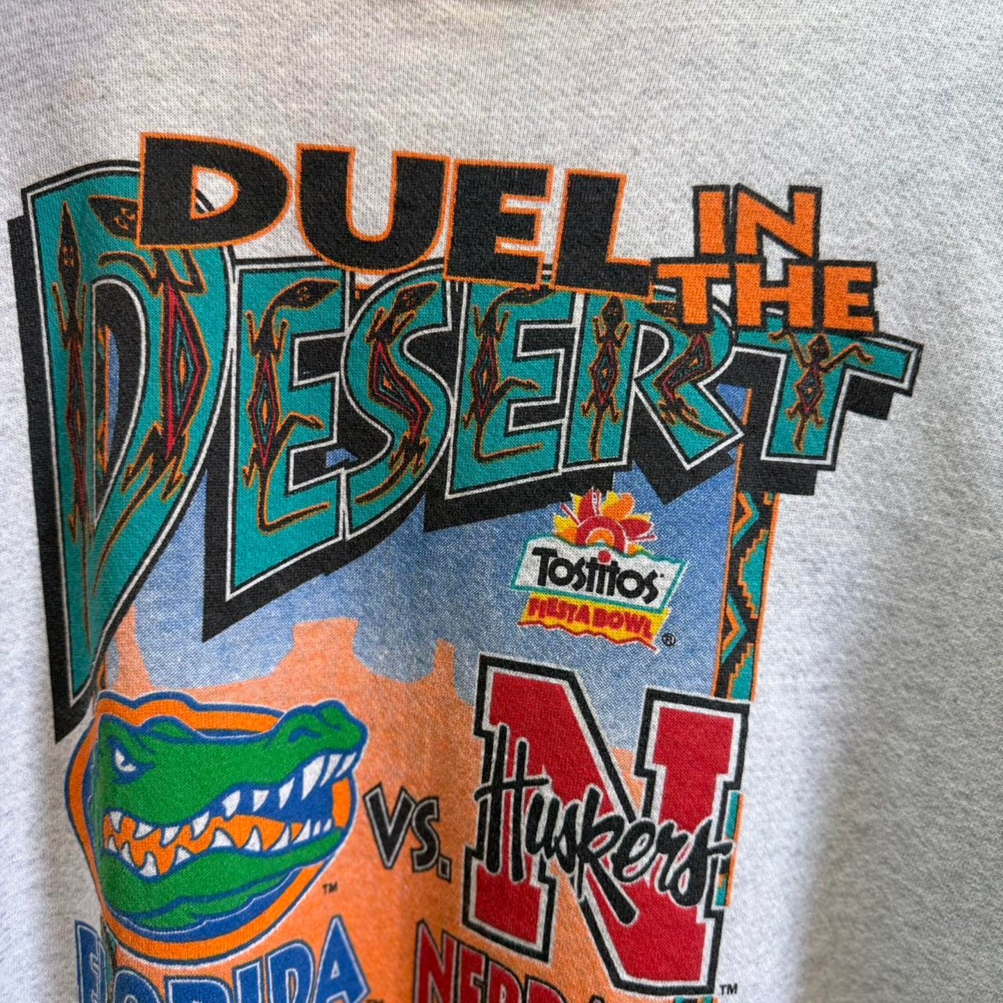 Vintage 90s Nebraska Huskers Fiesta Bowl Duel in the Desert Crewneck