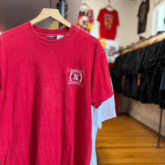 Vintage 90s Nebraska Huskers Embroidered T-Shirt