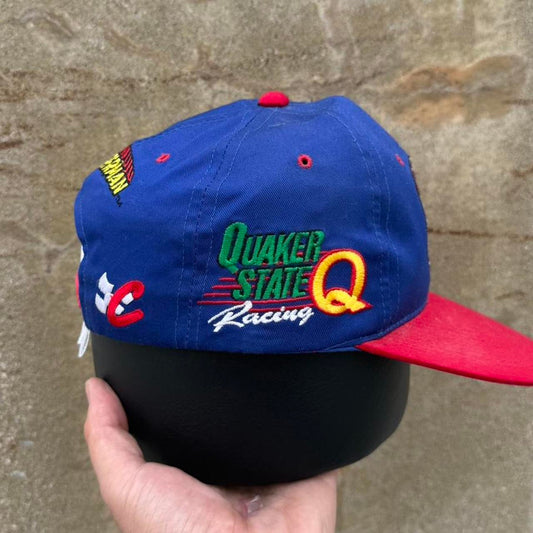 Vintage 90s Superman Quaker State Racing NASCAR Snapback