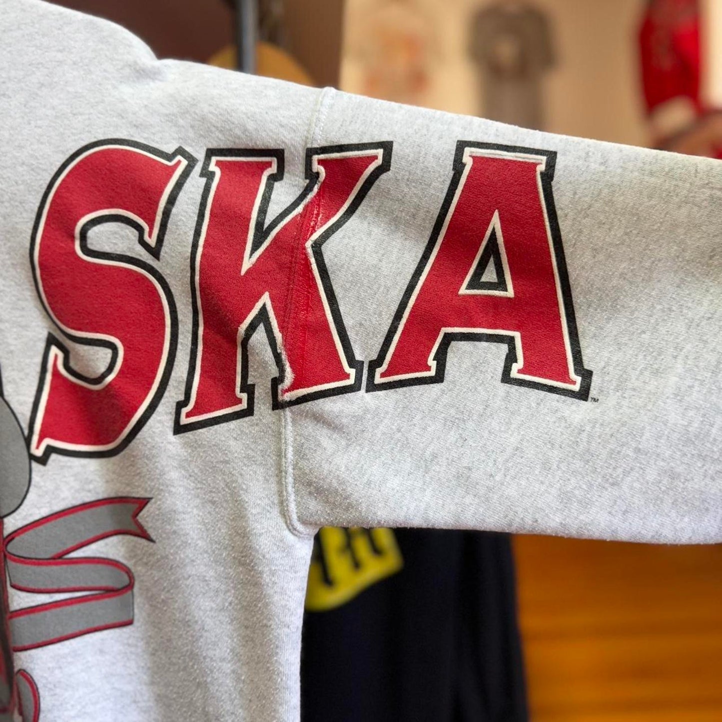 Vintage 90s Nebraska Huskers Cowboy Hat Spell Out Crewneck - X-Large