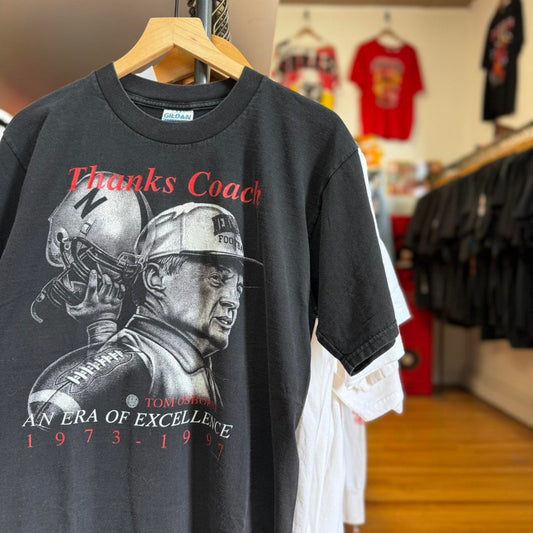 Vintage 90s Nebraska Huskers Thanks Coach Tom Osborne T-Shirt
