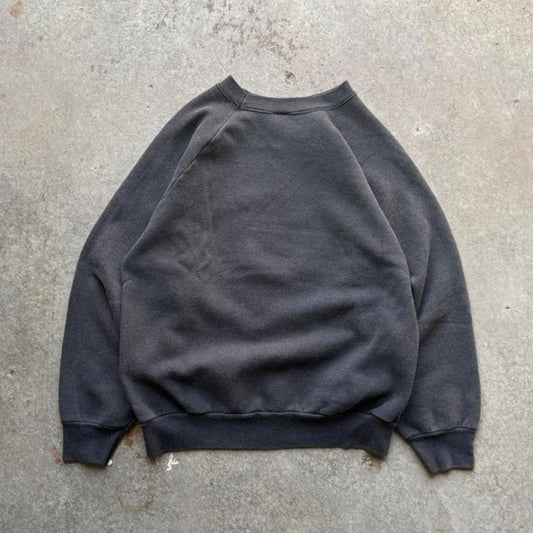 Vintage 90s Nebraska Huskers Blackshirts Helmet Crewneck - Large