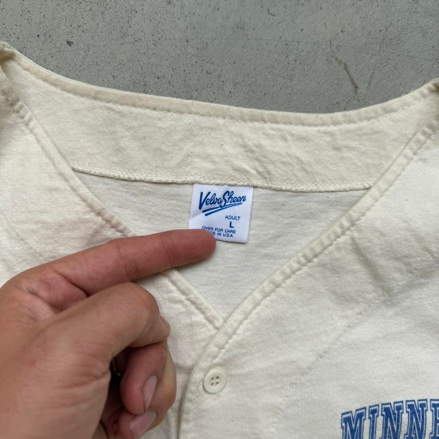 Vintage 90s Disney Mickey Mouse Baseball Minnesota Jersey Shirt - Large