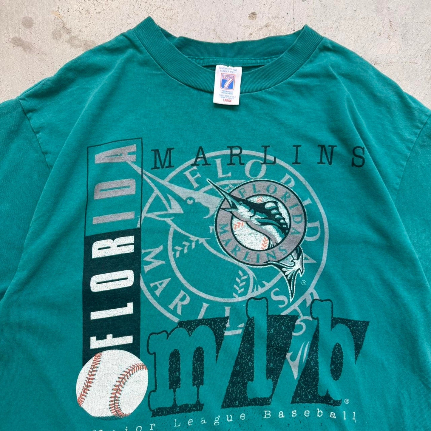 Vintage 90s Florida Marlins MLB Baseball T-Shirt - Large