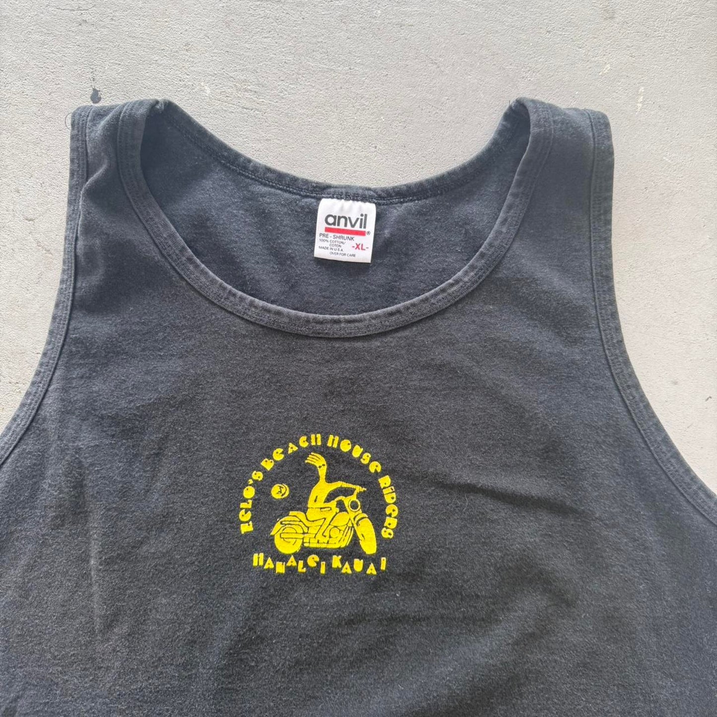 Vintage Hawaii Beach Riders Biker Motorcycle Tank Top T-Shirt - X-Large