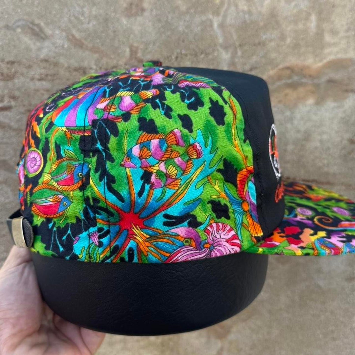Vintage 90s Nebraska Husker Vs Miami Hurricanes FedEx Orange Bowl Underwater Ocean Snapback