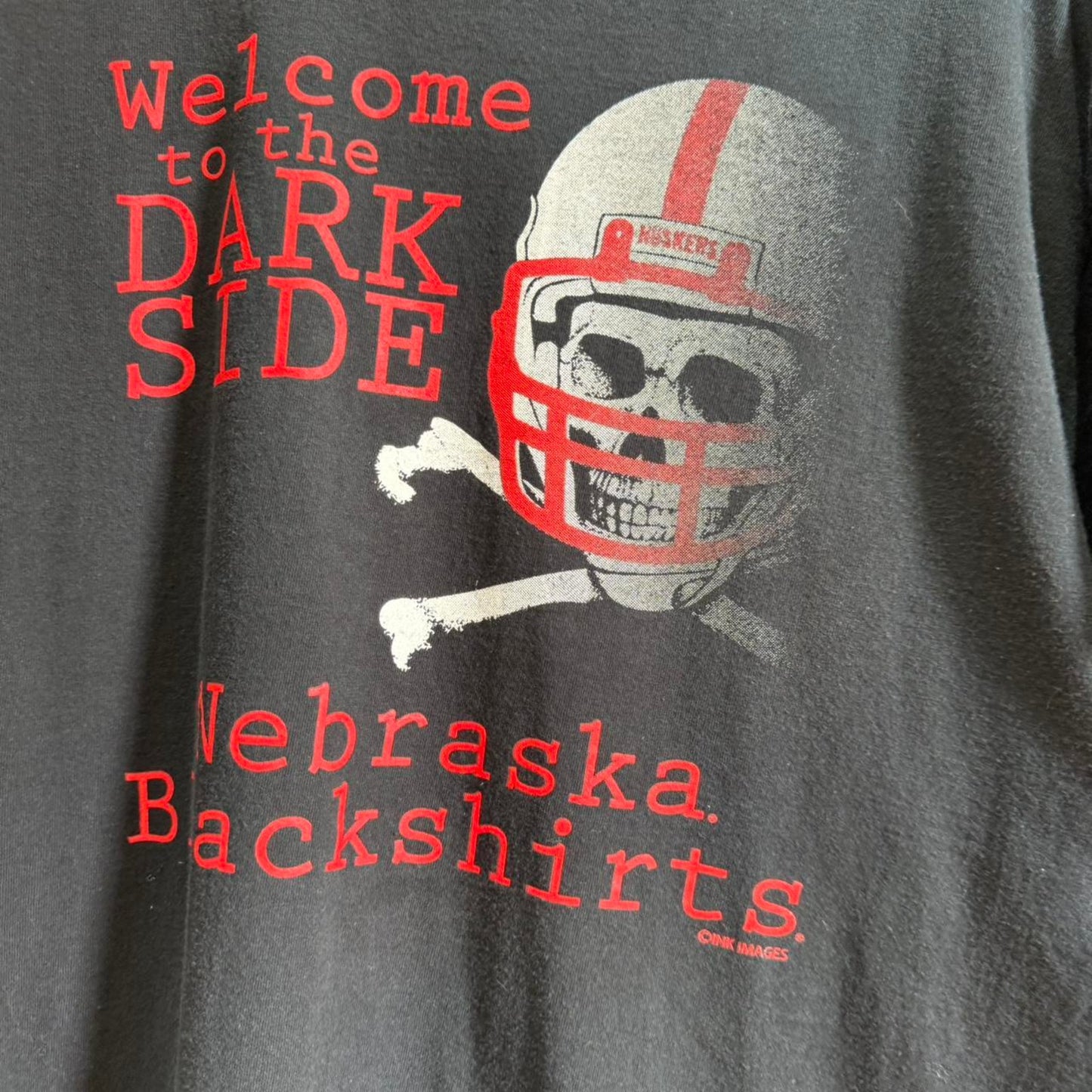 Vintage Y2K Nebraska Huskers Star Wars Dark Side T-Shirt