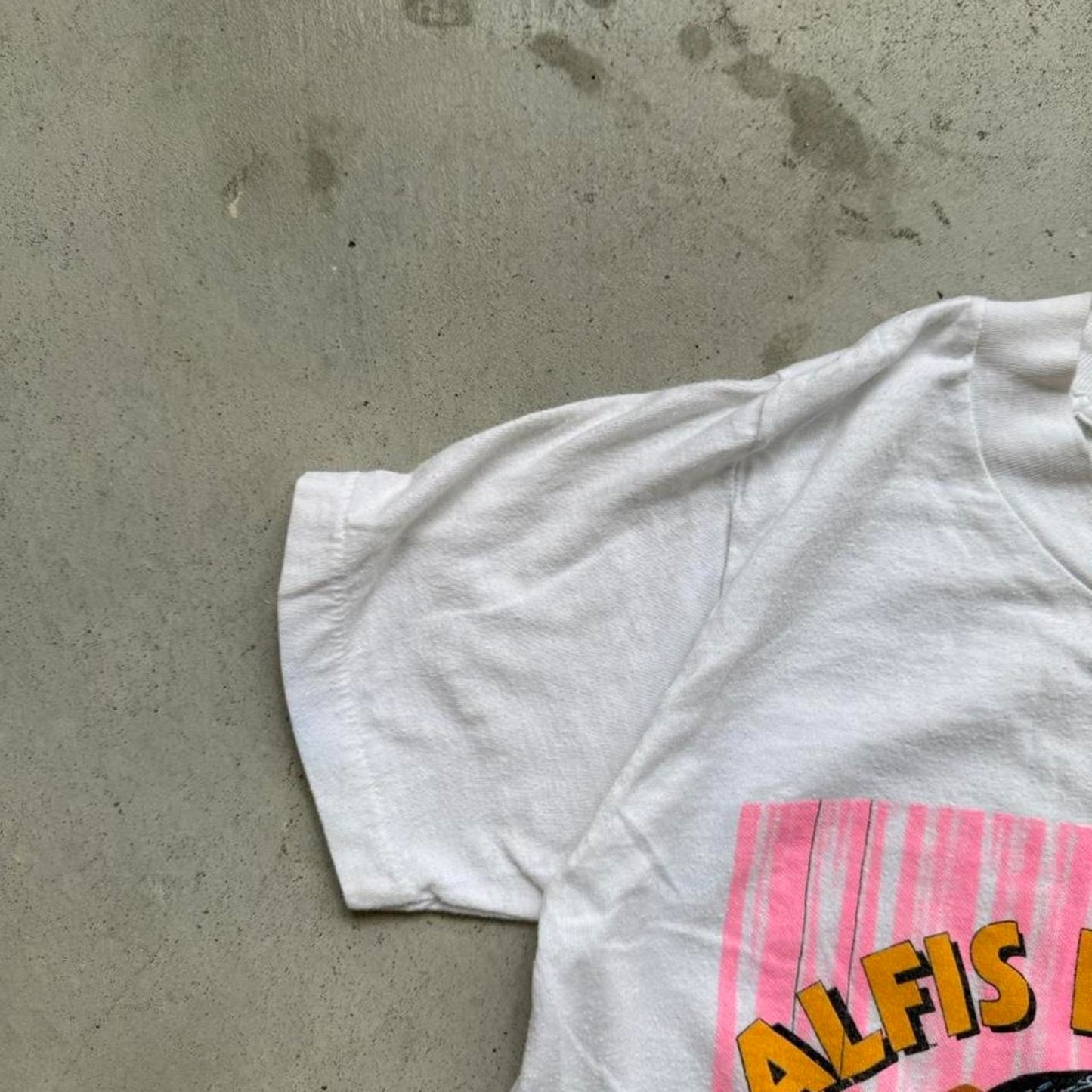 Vintage 80s Alfis Presley Parody T-Shirt - Kids 8-10