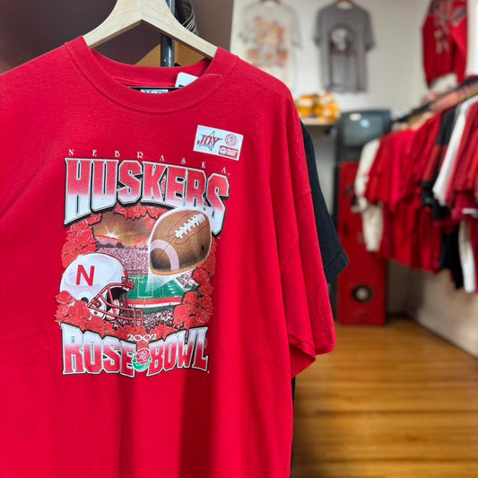 Vintage Y2K Nebraska Huskers Rose Bowl Football T-Shirt - XX-Large
