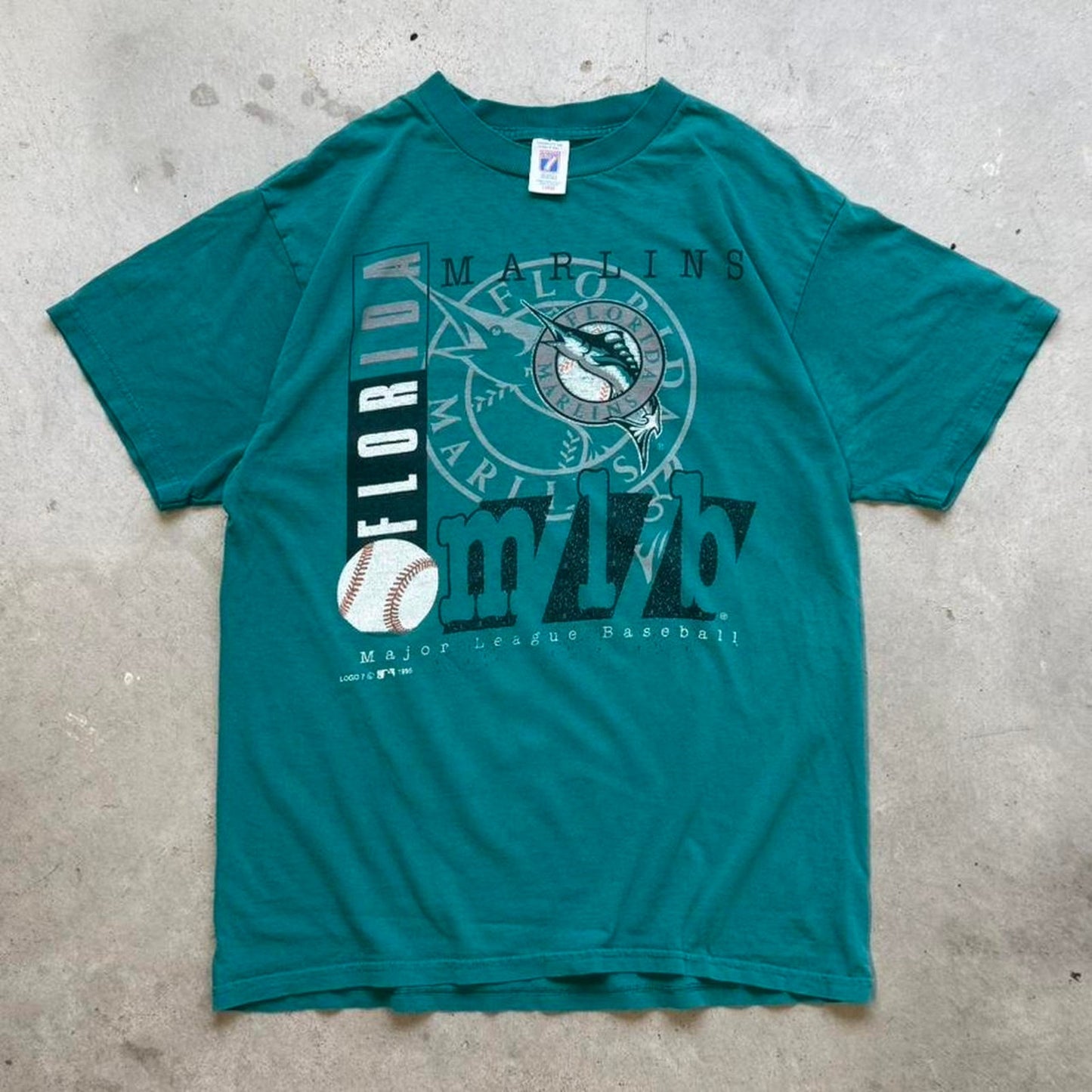Vintage 90s Florida Marlins MLB Baseball T-Shirt - Large