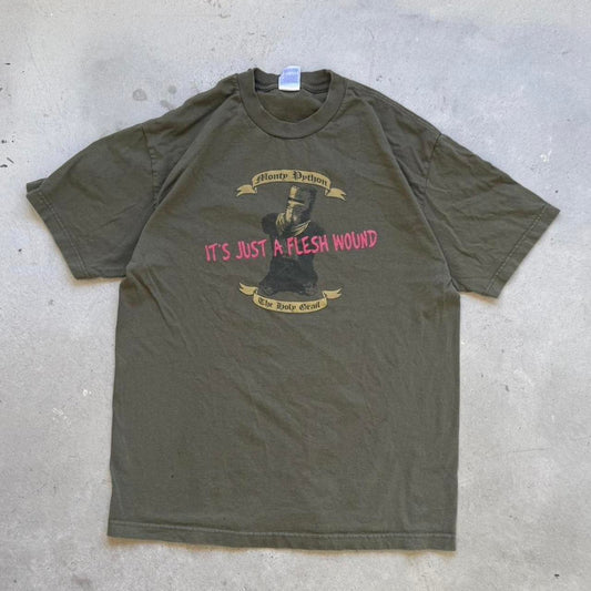 Vintage Y2K It’s Just a Flesh Wound Monty Python T-Shirt - Large