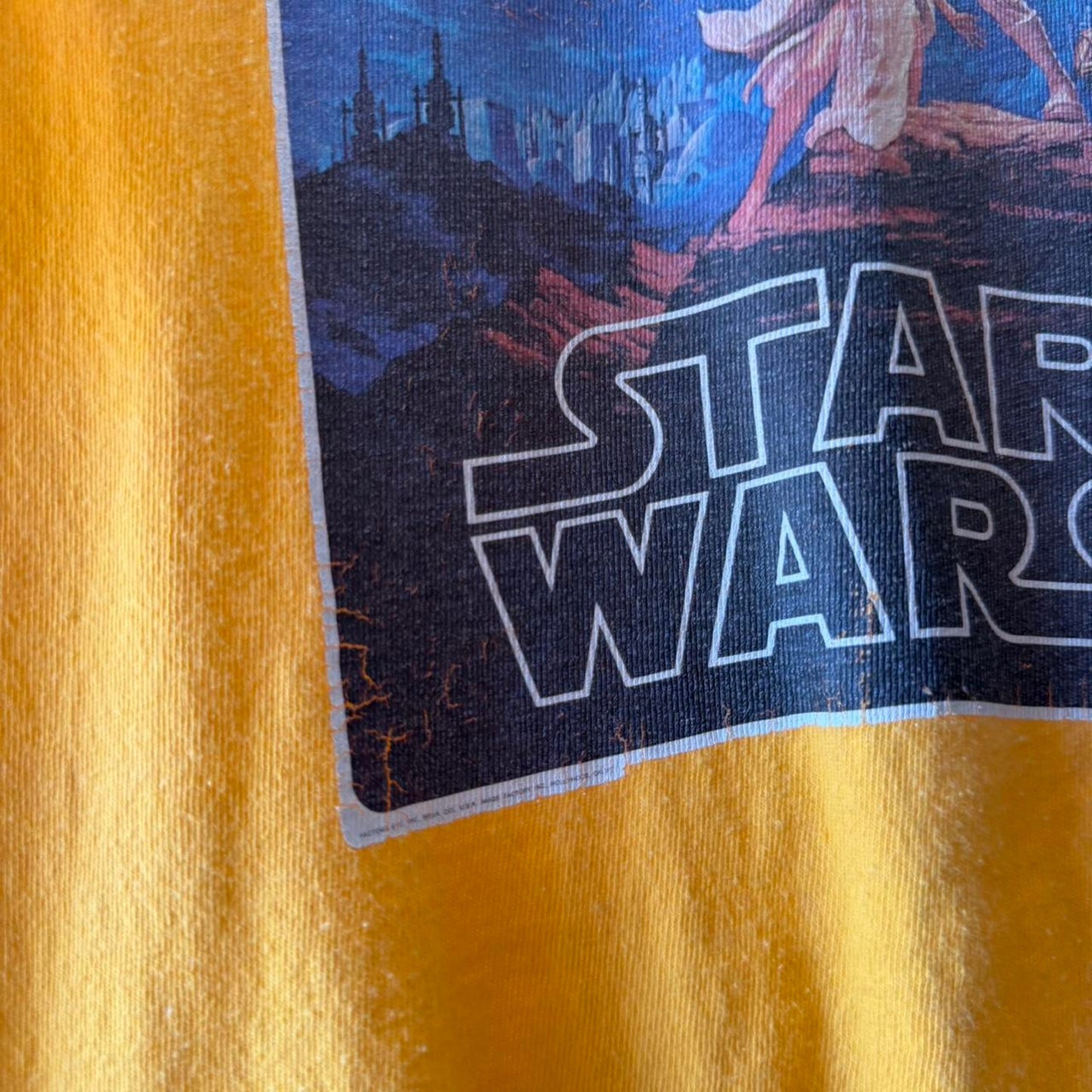 Vintage 70s Star Wars Luke Skywalker Darth Vader T-Shirt - Small