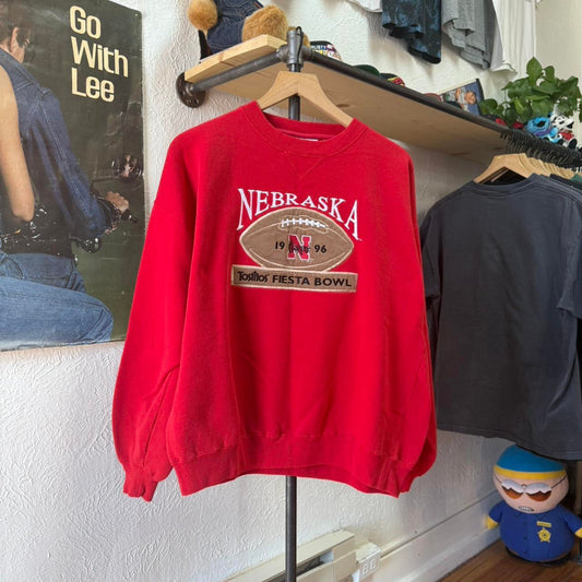 Vintage 1996 Nebraska Huskers Tostitos Fiesta Bowl Crewneck - Large