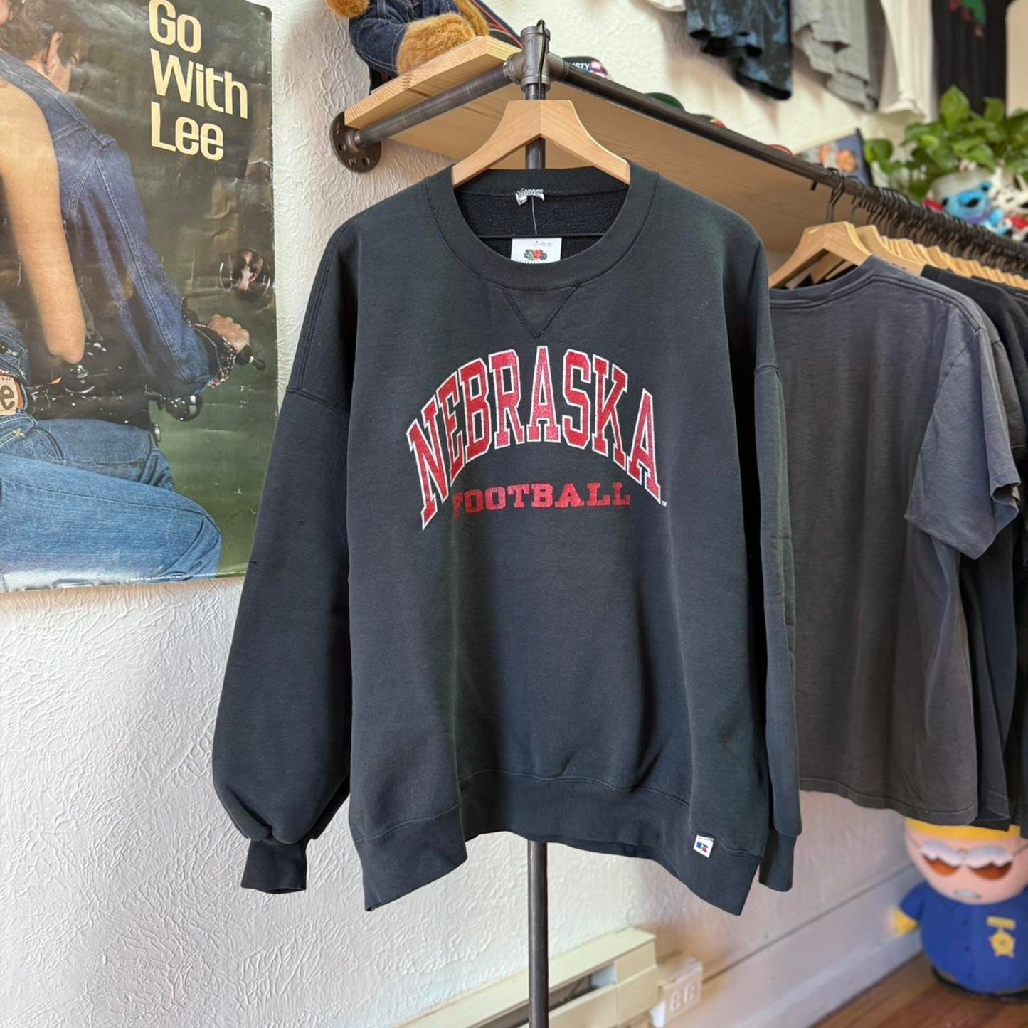 Vintage 90s Nebraska Football Huskers Crewneck - X-Large