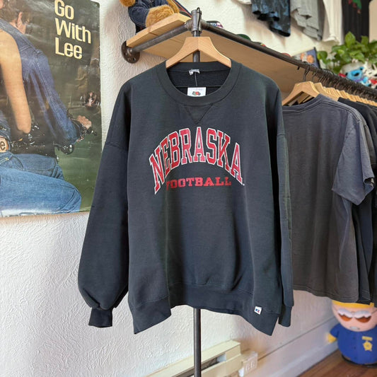 Vintage 90s Nebraska Football Huskers Crewneck - X-Large