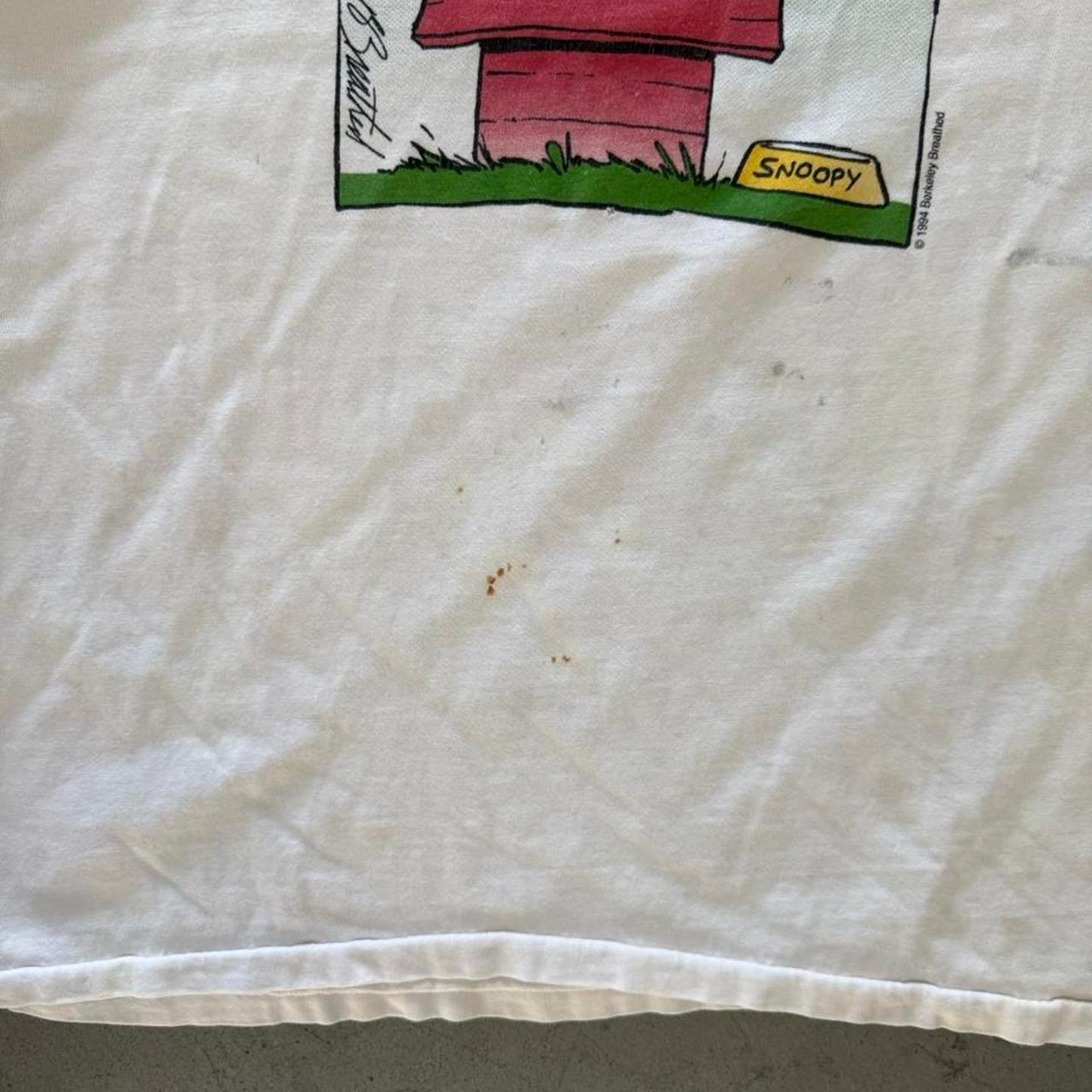 Vintage 90s It’s a Car Eat Dog World Snoopy Cartoon T-Shirt - X-Large