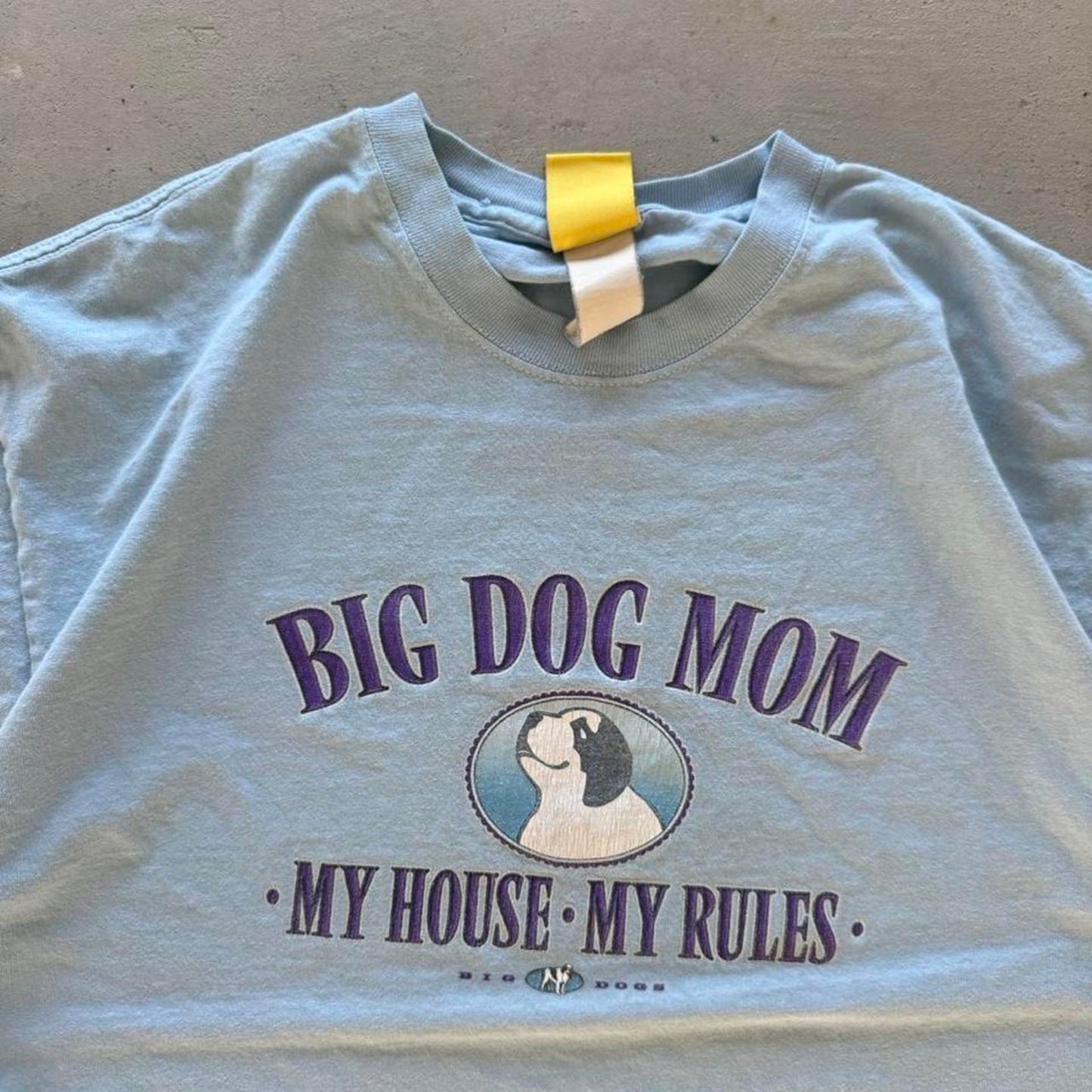 Vintage 90s Big Dogs My House My Rules T-Shirt - Large