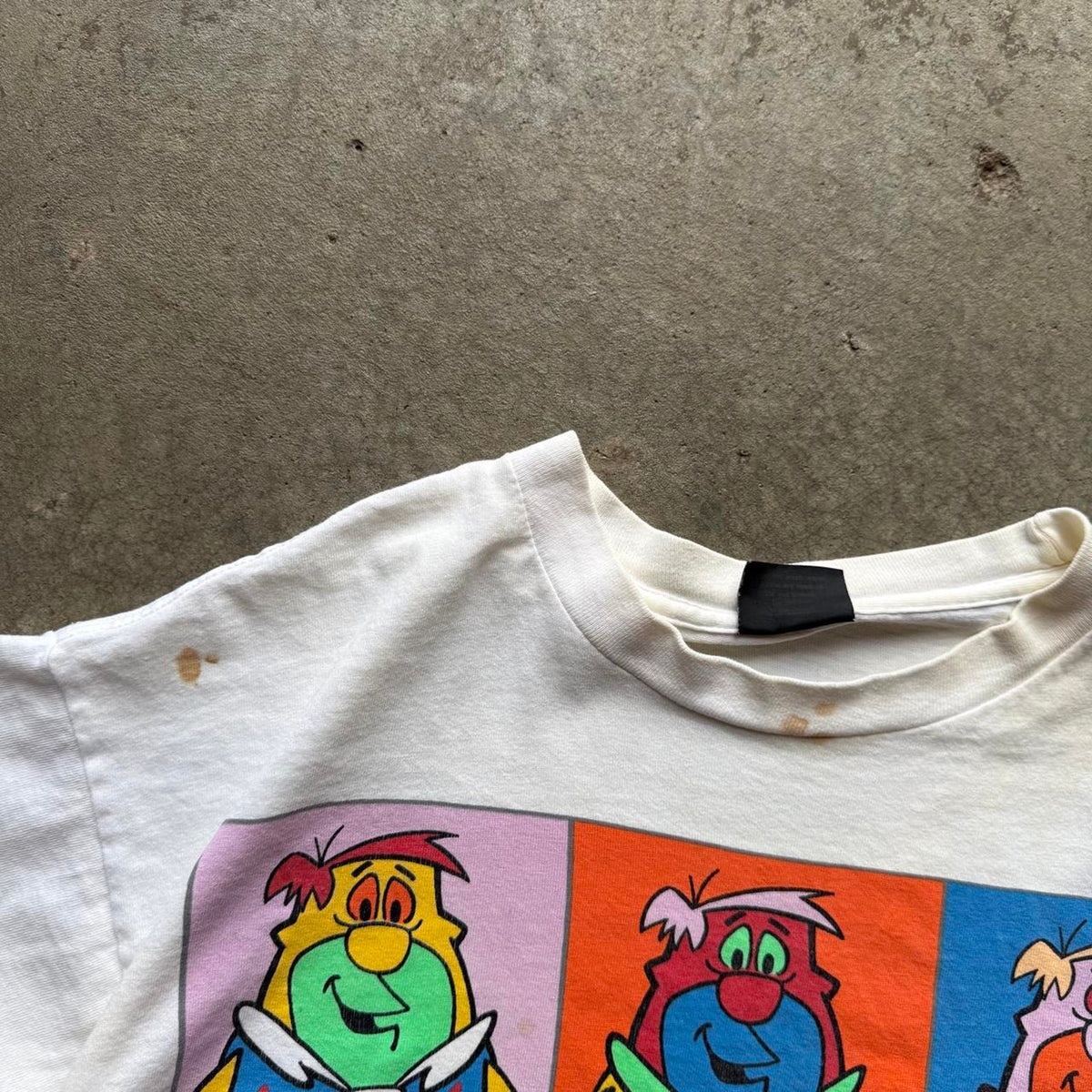 Vintage 90s Fred Flintstones Andy Warhol Art T-Shirt - X-Large