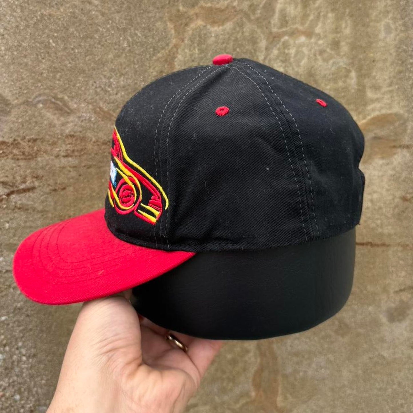 Vintage 90s Nascar Racing Race Car Snapback