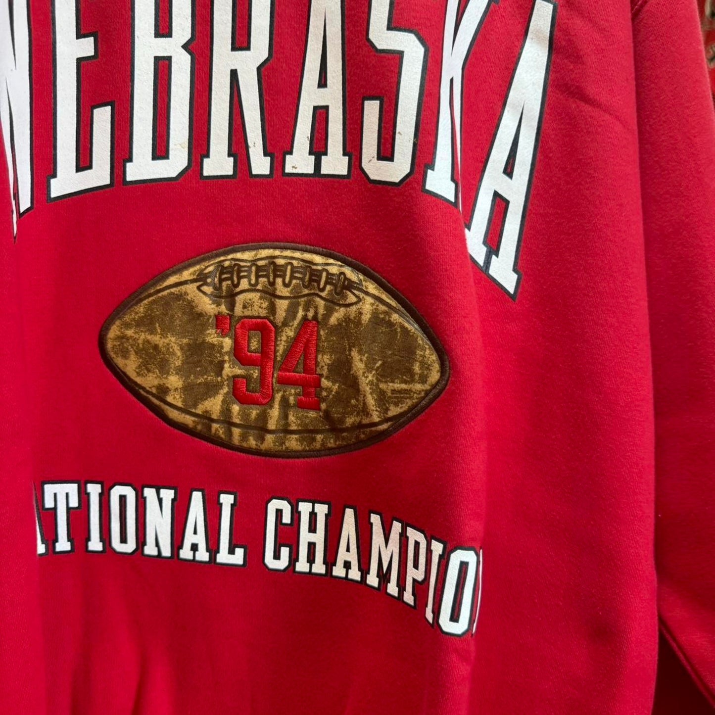 Vintage 90s Nebraska Huskers National Champions Crewneck