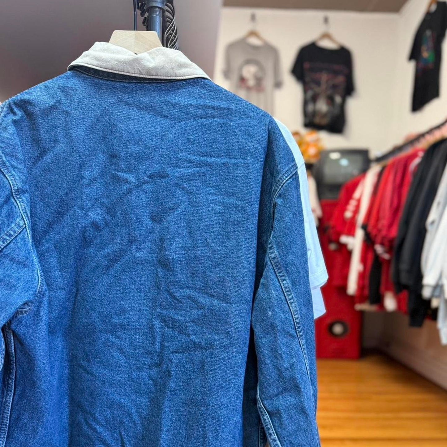 Vintage 90s Nebraska Huskers Chore Denim Jacket - X-Large