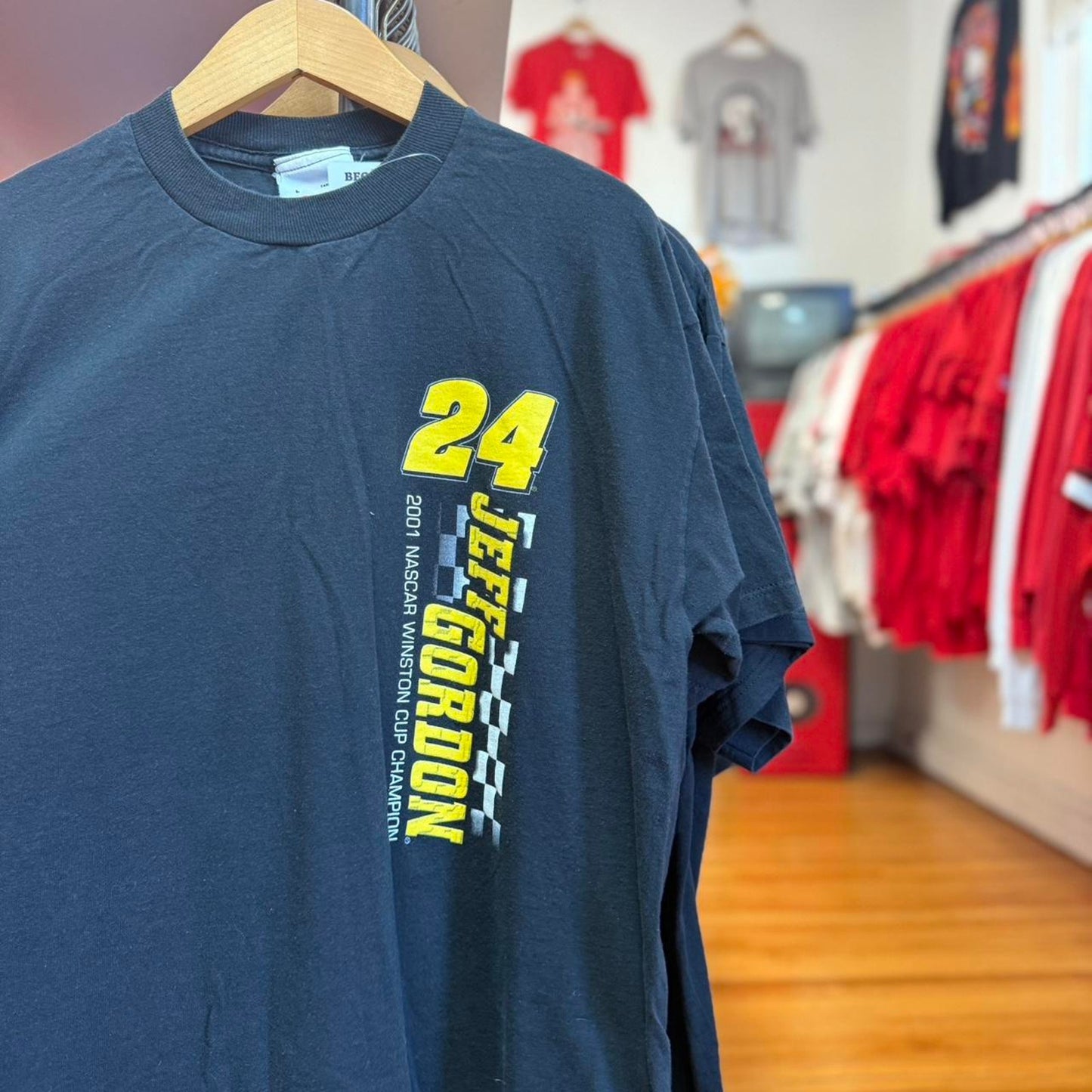 Vintage Jeff Gordon 2001 Champion NASCAR Racing T-Shirt - Large