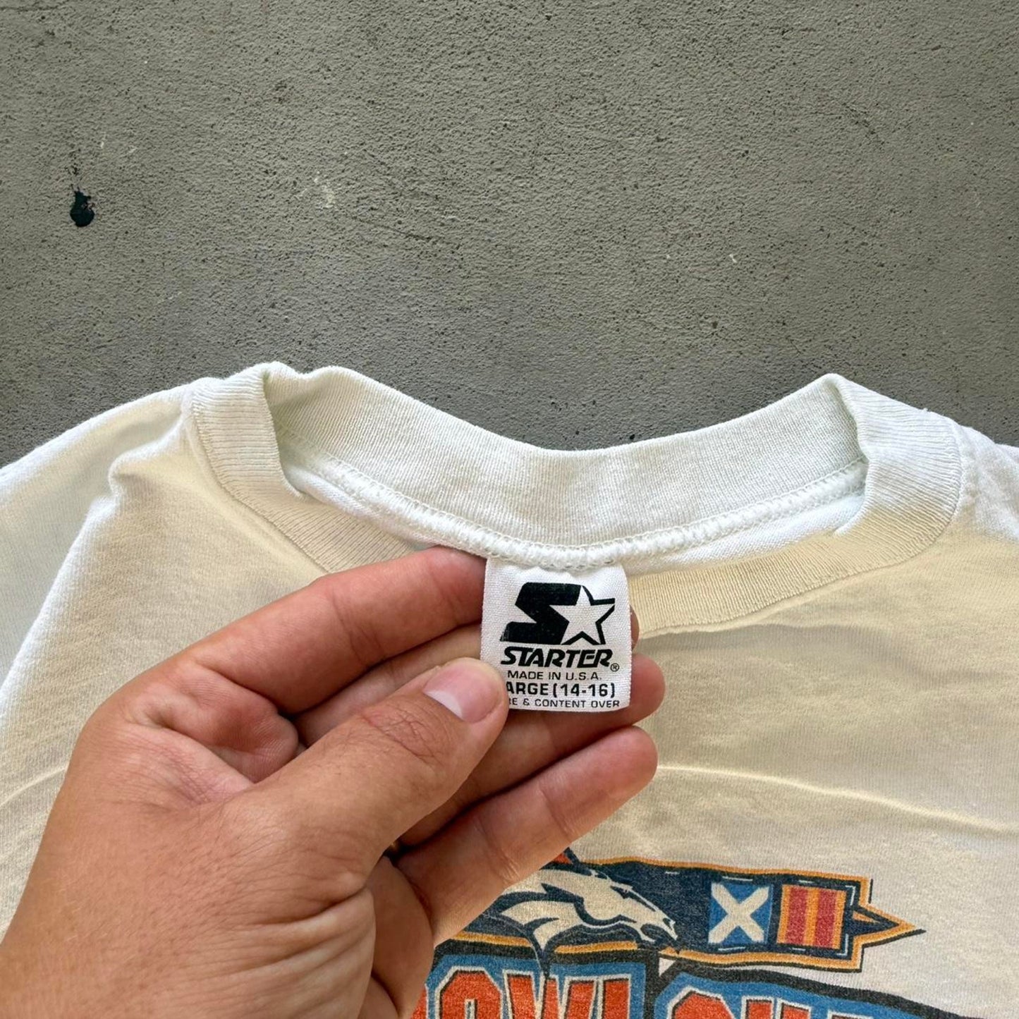 Vintage 90s Super Bowl Champions Broncos T-Shirt - Kids Large 14-16