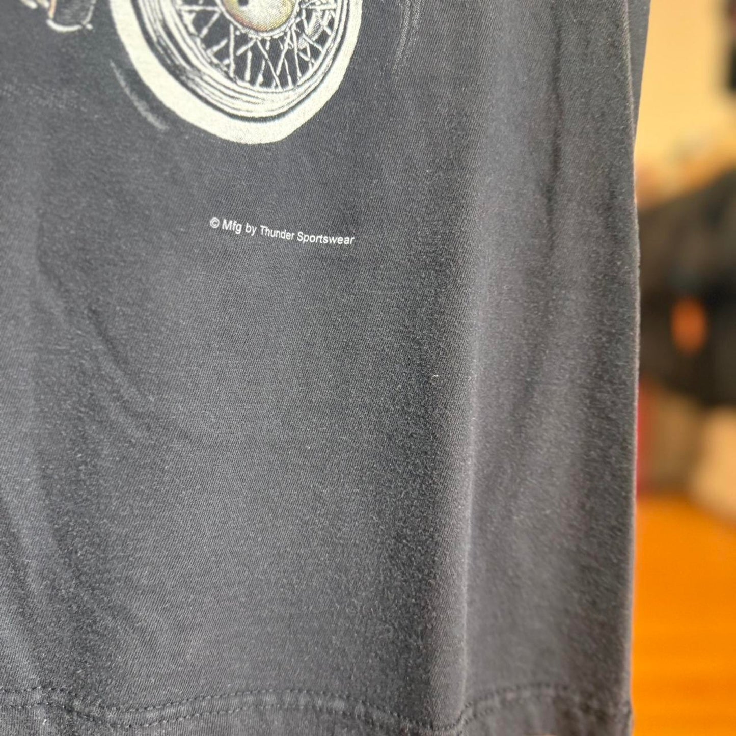 Vintage 2001 Sturgis Soutb Dakota Lightning Wolf Biker T-Shirt
