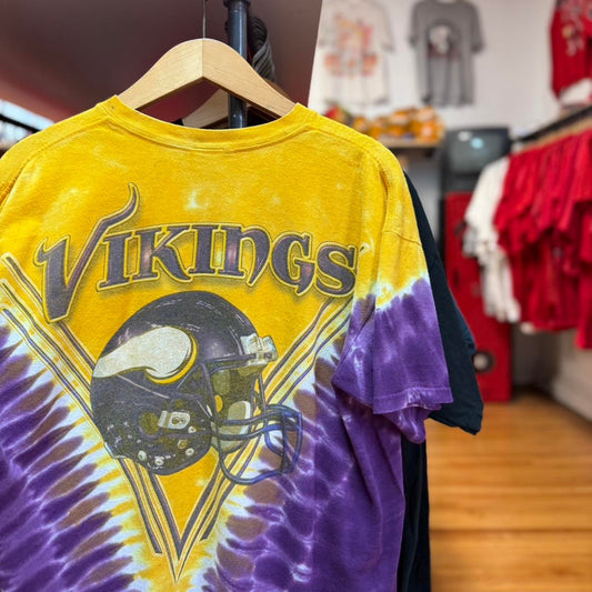 Vintage 90s Minnesota Vikings Tie Dye T-Shirt