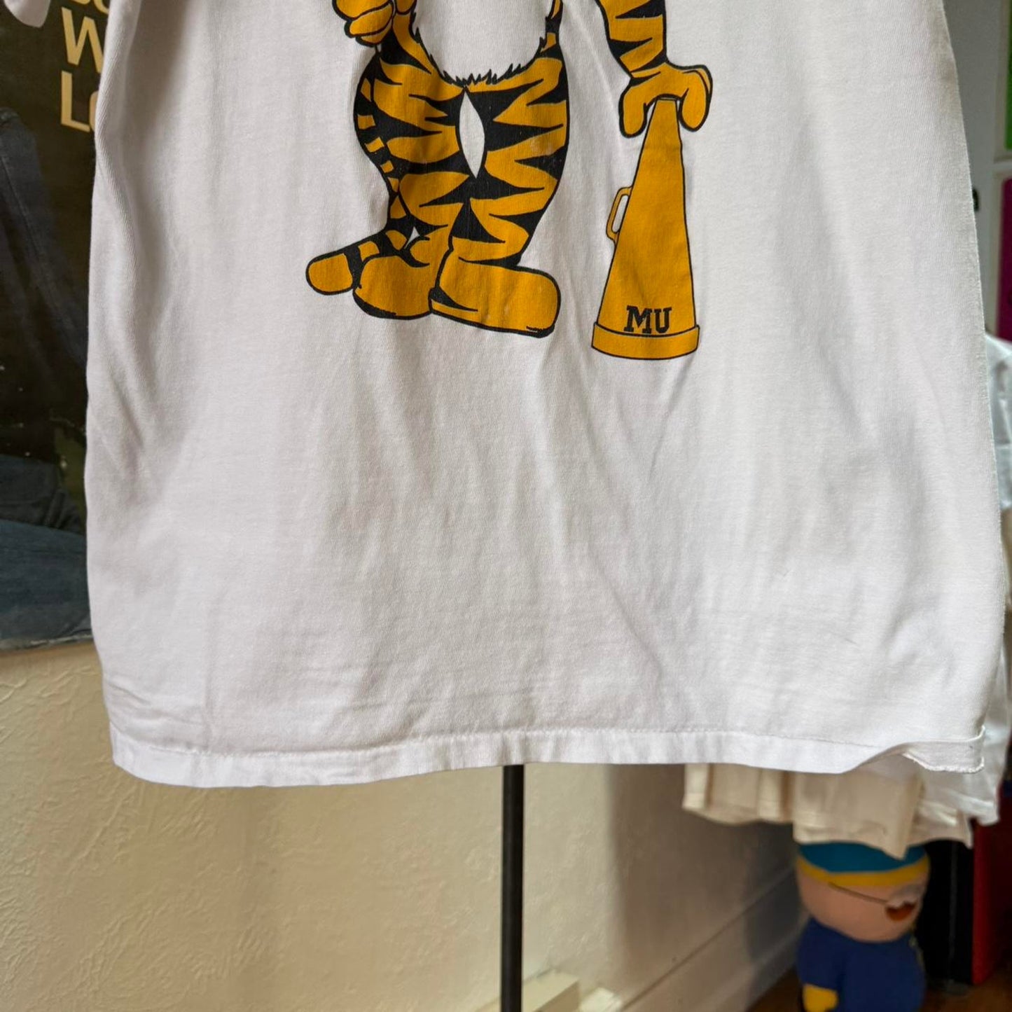 Vintage 89s Mizzou University of Missouri Fan Tiger T-Shirt - Medium