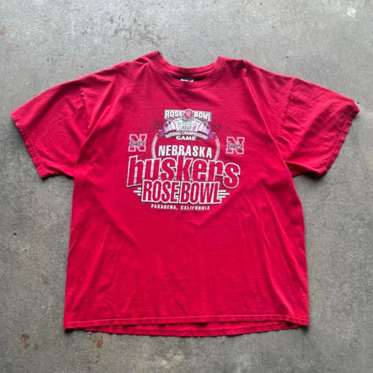 Vintage 2002 Nebraska Huskers Rose Bowl T-Shirt - XXX-Large