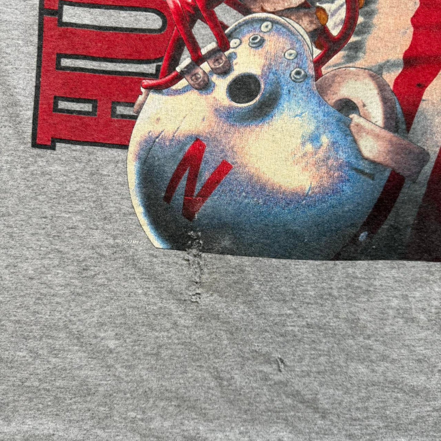Vintage 90s Nebraska Huskers University Football T-Shirt - X-Large