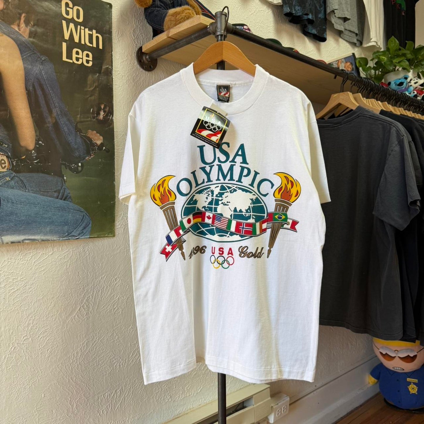Vintage 1996 USA Olympics Atlanta USA T-Shirt - Medium