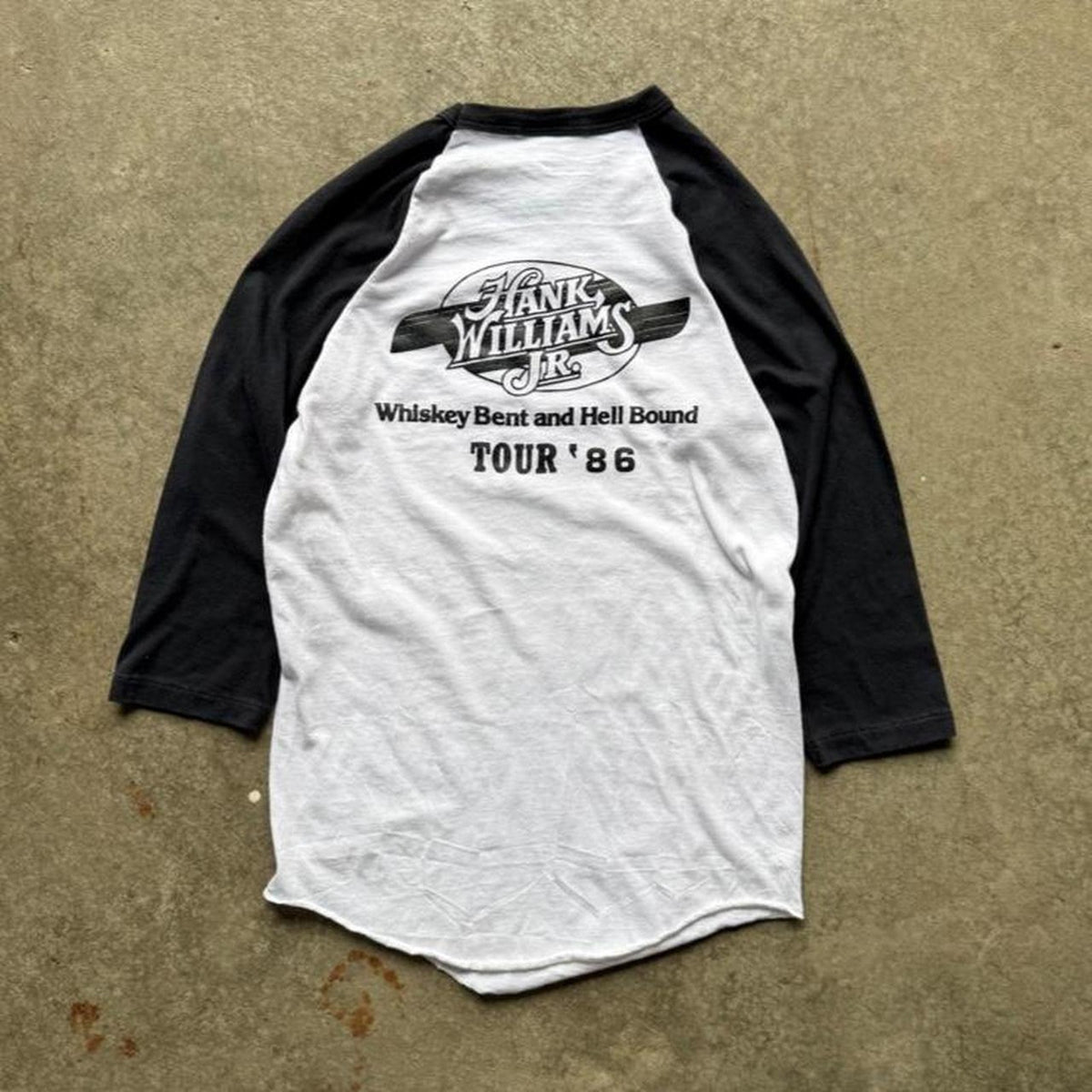 Vintage 1986 Hank Williams Bocephus Whiskey Bent and Hell Bound T-Shirt - X-Large