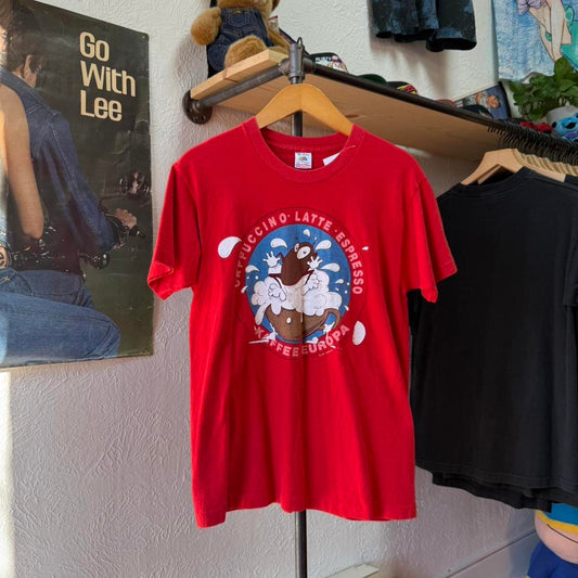 Vintage 90s Coffee Bean Espresso T-Shirt - Medium