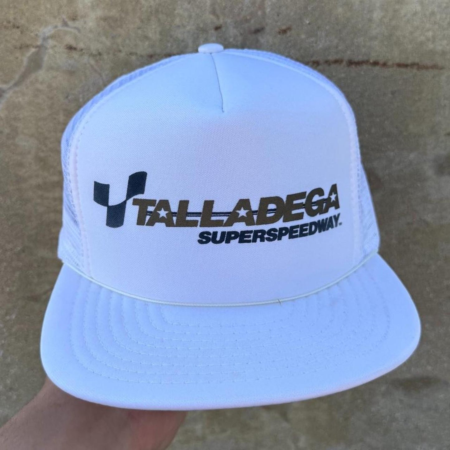 Vintage 90s Talladega Speedway Racing Trucker Cap