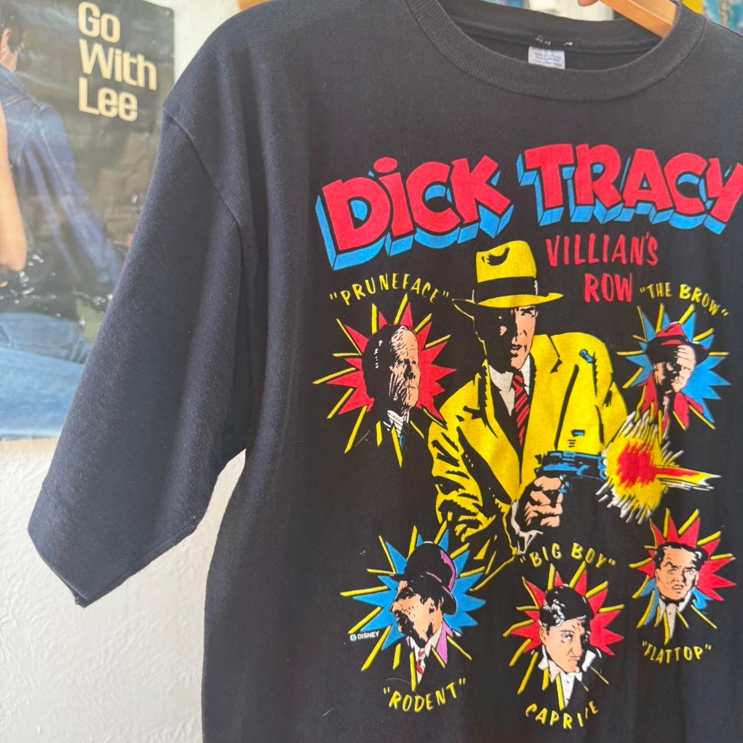 Vintage 90s Dick Tracy Villians Row TV Show Disney T-Shirt - Large