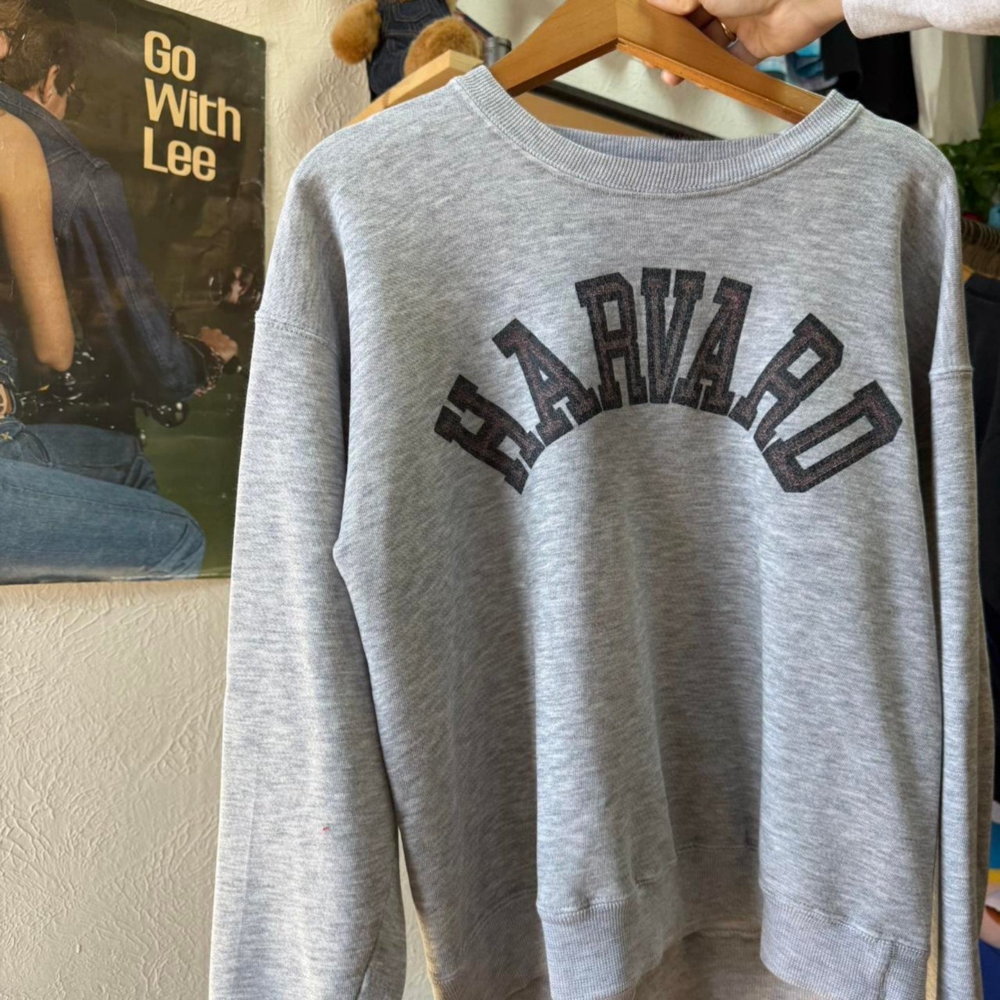 Vintage 80s Harvard Spell Out Crewneck - Medium