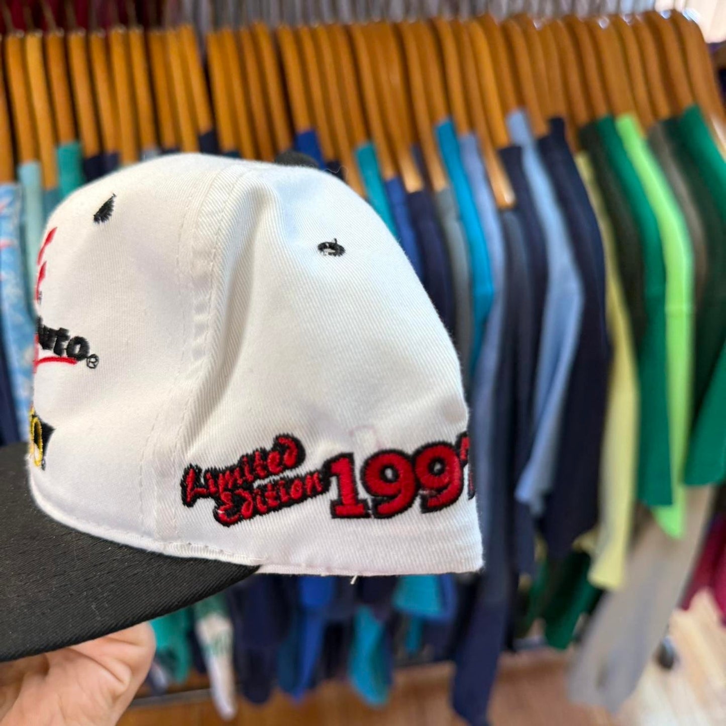 Vintage 90s NASCAR Racing Race Car Snapback