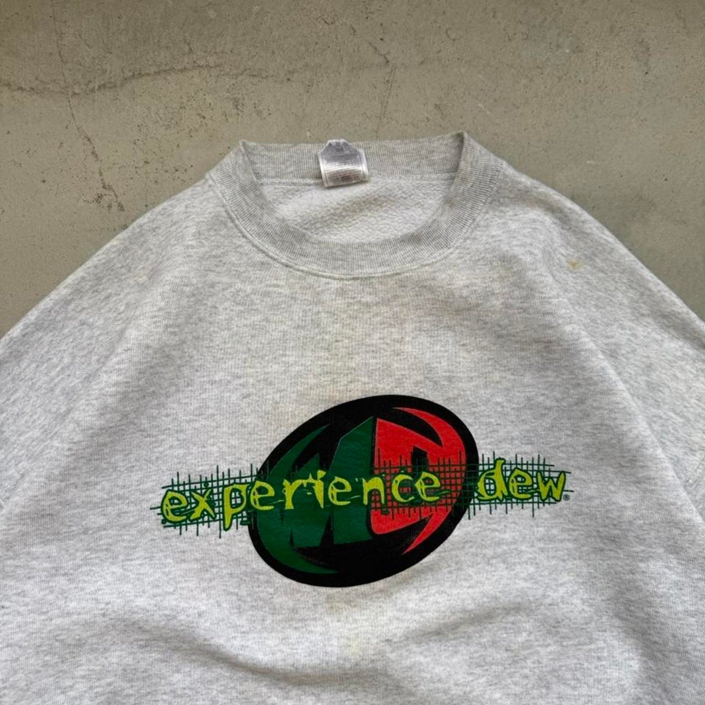 Vintage 90s Mtn Dew Experience Dee Soda Promo Crewneck - XX-Large