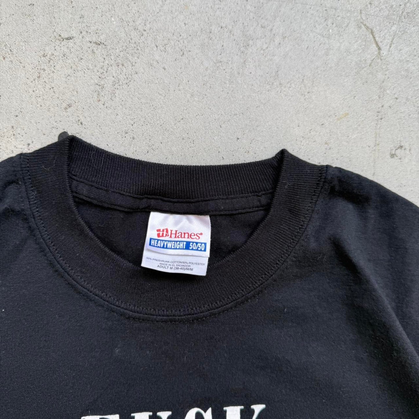 Vintage Y2K Fuck Bush Text T-Shirt - Medium