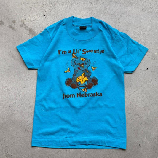 Vintage 90s I’m a Lil Sweetie From Nebraska Honey Bear T-Shirt - Kids 10/12