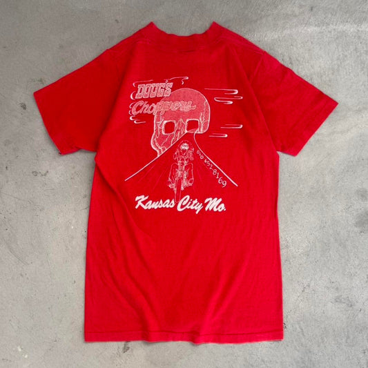 Vintage 80s There Are Only Two Types of Bikers Harley Davidson 3D Emblem Biker T-Shirt - Medium
