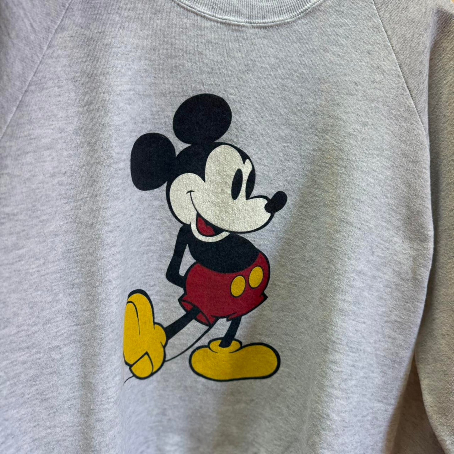 Vintage 80s Mickey Mouse Disney Cartoon Crewneck - Large