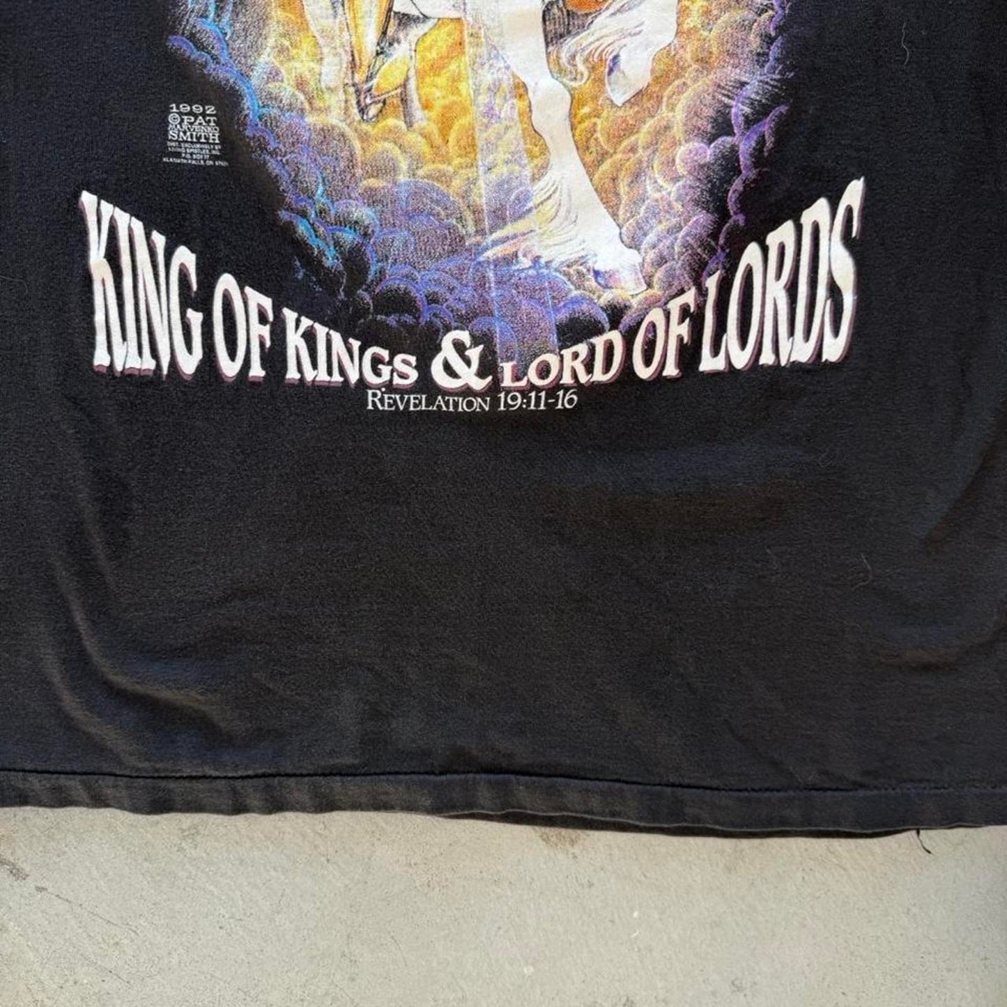 Vintage 90s King of Kings & Lord of Lords Jesus Living Epistles T-Shirt - Large